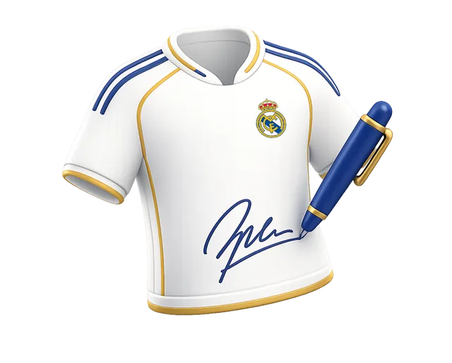 Camiseta oficial firmada por los futbolistas del partido benéfico